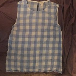 Gingham tank top